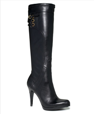 Bottes Nine West En Cuir Noir - Taille 40 - Occasion En Très Bon état (comme Neuf)
