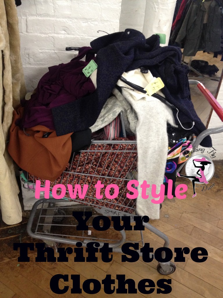 thrift shopping tips, how to style your thrift store clothes