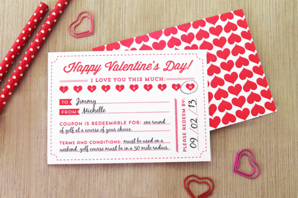 love coupon, Valentine's Day coupon