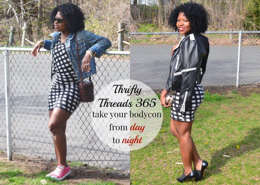 Thrifty Threads 365: Bodycon Dress from Day to Night
