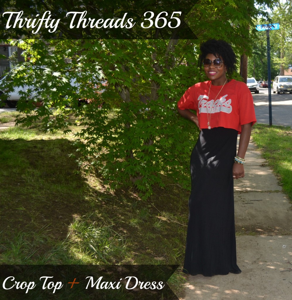Thrifty Threads 365: Maxi Dress and Crop Top Combo