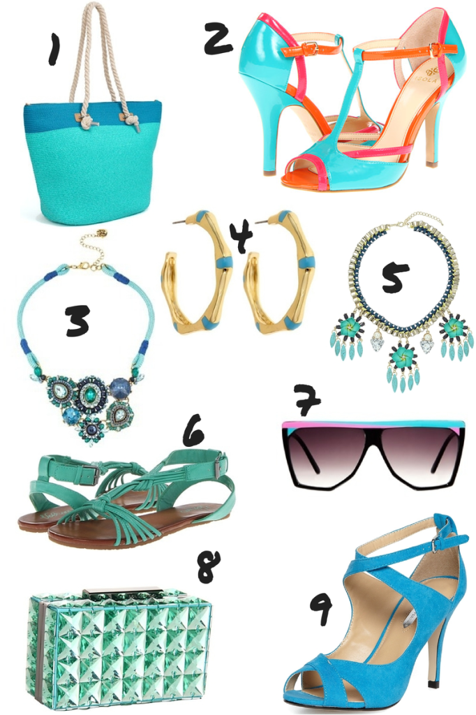 How to Wear Aqua this Summer