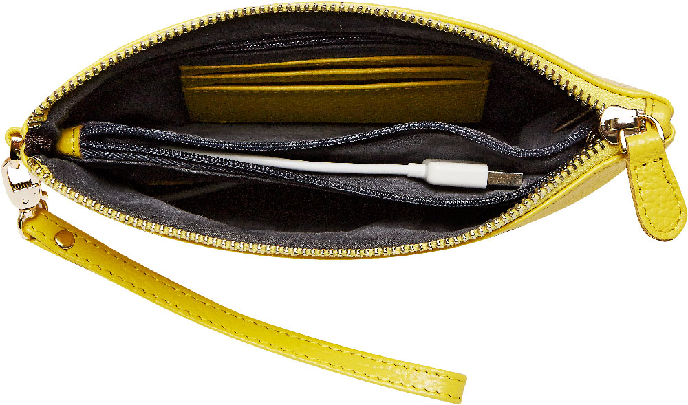Mighty Purse Coral Genuine Leather 4000mAh Phone Charger Purse By HButler  Title: OS/Matte Black - Walmart.com
