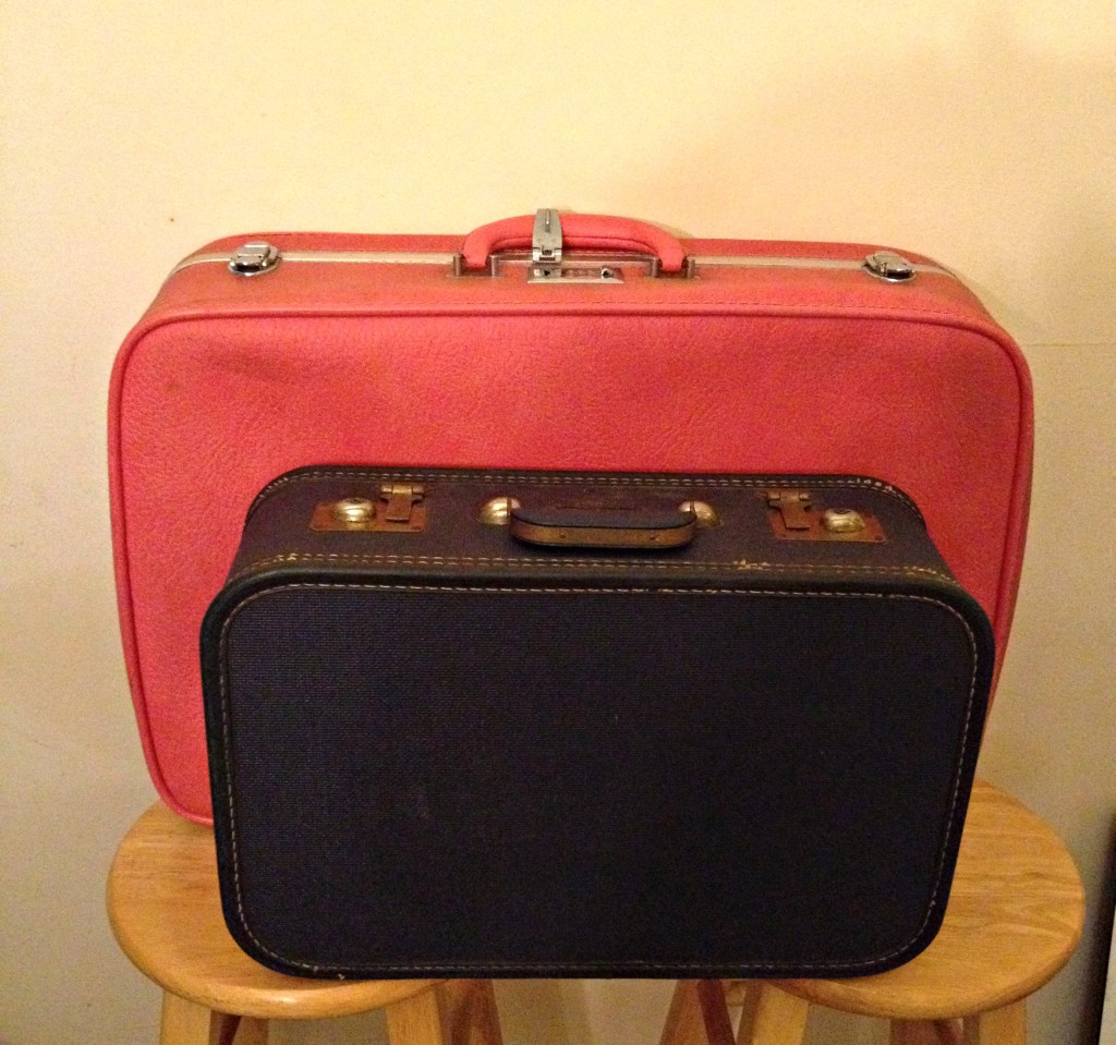 Flea Market: vintage suitcases for $5