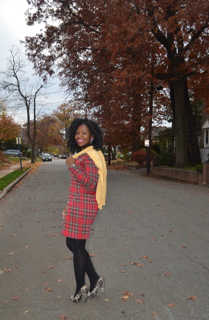 how-to-mix-plaid-how-to-mix-prints-plaid-dress-and-shoes-braemar-sweater