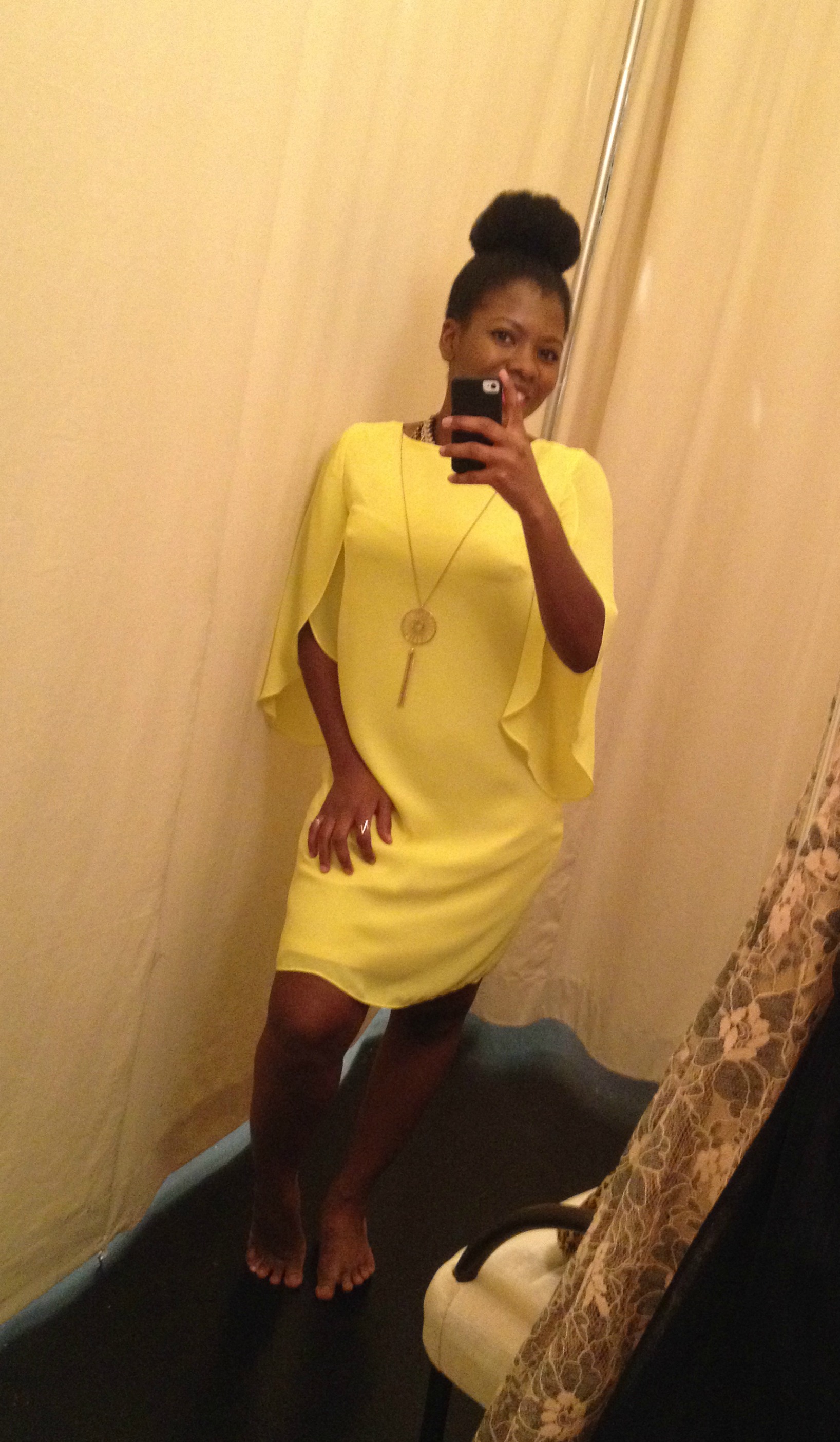 dress barn yellow dress