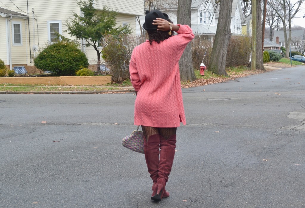 Thrifty Threads: how to wear over the knee boots + thrift store style
