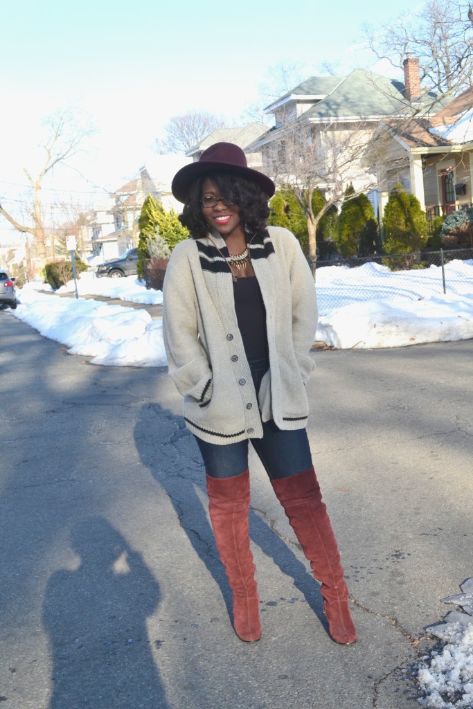 Thrifty Threads: How to Wear Over the Knee Boots in a Casual Way