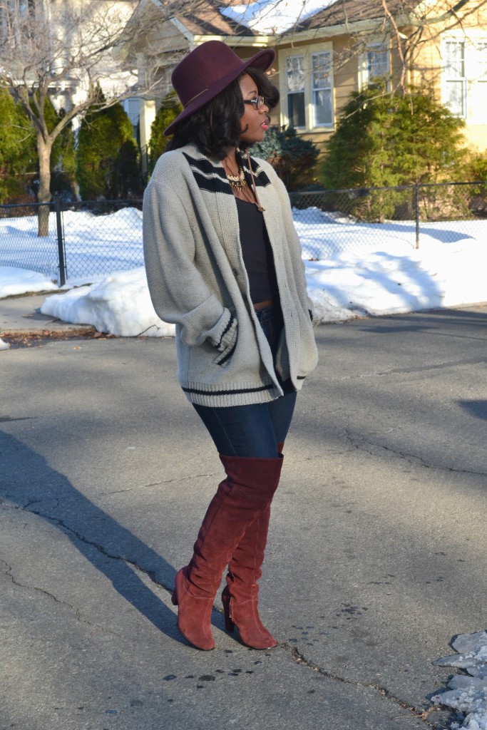 Thrifty Threads: How to Wear Over the Knee Boots in a Casual Way